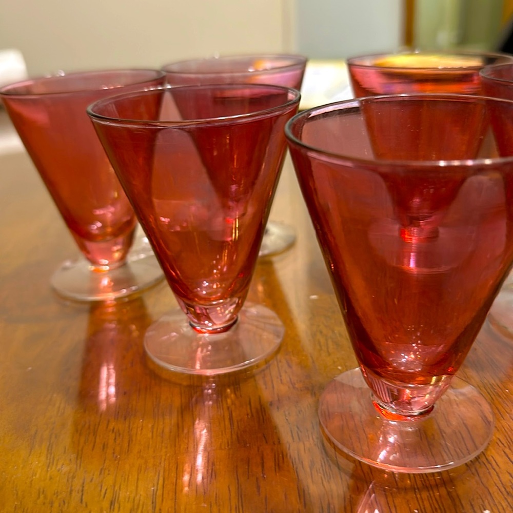 Set of 6 toasting glasses or shot glasses